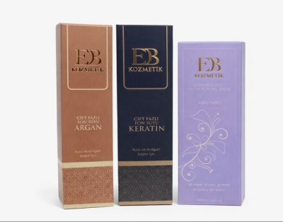 ALtın varak uygulamalı kozmetik kutusu